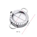Moule a raviolis en acier inoxydable outil de cuisine presse a boules de pate 9.5cm - Grand couleur naturelle