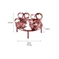 Edelstahl Eierkocher Dampfgestell multifunktionales Küchenwerkzeug mit kompakter Größe und Design. - S / Roségold