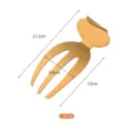 Détail de pince à salade en acier inoxydable montrant dimensions 17.2cm, 9.4cm et poids 88.5g. - Or