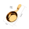 Stainless steel gold dipping bowl sauce dish with handle 304 material kitchen tool. - Gold