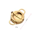 Moule a raviolis en acier inoxydable presse a empanadas cuisine dore 7.5cm 13cm 67g - Petit Or
