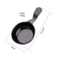 Stainless steel measuring spoon dipping bowl with handle 25ml small sauce dish kitchen tool - Black