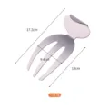 Griffe à salade en acier inoxydable outil de cuisine fourchette pour fruits et légumes - Naturel