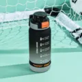 Bouteille d'eau de sport degradee avec repere de temps, grand format tasse de fitness portable - 750ml / Noir