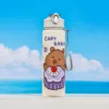 Mignonne Bouteille d'Eau de Sport Étudiante Imprimée Capybara Tasse en Plastique Portable - D-4