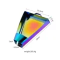 Stainless Steel Rainbow French Fries Bagger Funnel Scoop Food Packaging Shovel - Triangle Packing Shovel (Multicolor)