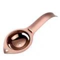 Stainless steel egg yolk white separator kitchen baking tool rose gold long handle filter - Rose Gold