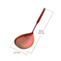 Espumadera de acero inoxidable colador de cocina gran filtro de aceite 40cm largo. - Colador Lágrima / Rojo Degradado