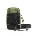 Green Grid Outdoor Chest Bag Hiking Strap Pouch Crossbody Tactical Utility Bag - Green