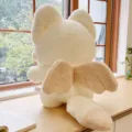 Lindo gato ángel de peluche suave animal de peluche almohada regalo para niñas - Nuevo Gato Ángel Con Alas