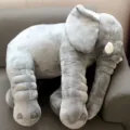 Großer grauer Elefant Plüschtier Kissen, weiches Stofftier Baby Schlafbegleiter Spielzeug. - Einfache Decke