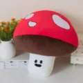 Cute cartoon mushroom plush pillow, soft stuffed toy and creative cushion for home decor room. - 35cm / Mushroom