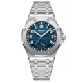 KINYUED Herren Automatikuhr mechanische Uhr mit blauem Zifferblatt und Edelstahlarmband - Geschenkset / Ozeanblau