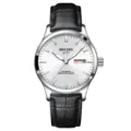 Automatische mechanische Herrenuhr aus Edelstahl, elegante Business Freizeit Armbanduhr. - Weiß