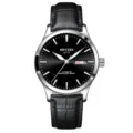Herren Automatikuhr mechanische Uhr Edelstahl Business Casual Herrenuhr Armbanduhr - Schwarz