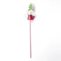 Christmas metal watering can garden stake with tree and star decor for home holiday party - Kettle Style Christmas Tree / 28x5.5cm