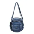 Vintage denim χιαστί τσάντα κορεάτικου στυλ μπλε casual γυναικεία τσάντα ώμου καθημερινή - Ανοιχτό μπλε