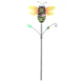 Metal bee garden stake lawn ornament outdoor yard decoration yellow black cute style - Bee (60x28cm)