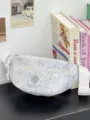 Γκρι μοντέρνα κεντημένη τσάντα μέσης, αθλητική τσάντα στήθους για ταξίδια εξωτερικού. - Μελανζέ Γκρι