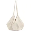 Beige Japanese knot tote bag casual stylish lightweight shoulder handbag daily commuting - Off White