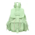 Mochila casual de moda verde claro gran capacidad bolso escolar para viajes y trabajo - Verde