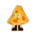 Cute cartoon cheese shaped microfiber floor rug, soft absorbent anti-skid mat for bedroom bathroom. - Cheese Shape / 68x59cm