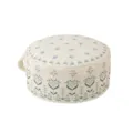 Thickened round floor cushion with floral print and handle for tatami living room decor. - Large Size / Lanlingxu Round Cover Only