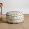 Pouf da terra con stampa geometrica nordica cuscino per soggiorno balcone tatami spesso - Solo Fodera / Marrone Giallo