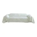 Summer cooling sofa cover ice silk sofa towel light luxury leaf pattern slipcover protect mat - Xiahua Jacquard - Green & White