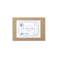 Wooden stamp set packaging box, DIY journaling craft supply, aesthetic stationery design. - Moon Poetry