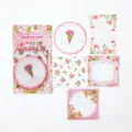 MO-CARD Quiet Garden Series Sticky Notes INS Lace Journal Material Decorative Stickers - 30 Sheets / Soft Light Flower God