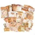 Vintage Tagebuch Aufkleber Materialset, Retro Collage Hintergrund Notizpapier 100 Stücke - Epochennotiz / 100er Pack