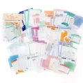 Set di blocchetti per appunti vintage per journaling fai-da-te, 100 fogli inclusi. - Negozio Sociale / Confezione da 100