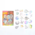 Night starry sky series laser holographic decorative stickers for hand ledger DIY crafting - Romantic Space