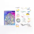 Starry whale holographic sticker variant, iridescent waterproof hand ledger DIY decor. - Starry Sky Whale