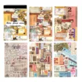 Vintage σετ χαρτιού scrapbooking, ρετρό χαρτί κολάζ για χειροτεχνίες και διακόσμηση. - Century Talk / 50 Φύλλα/Συσκευασία
