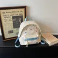Χαριτωμένο σακίδιο πλάτης καμβά με αστέρια για γυναίκες, μεγάλη χωρητικότητα casual. - Ζαχαρί
