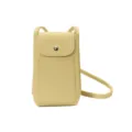 Borsa a tracolla verticale per telefono chic, mini borsa casual in pelle PU alla moda. - Giallo