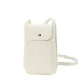 Borsa a tracolla per cellulare bianca, semplice borsa smartphone casual variante. - Bianco
