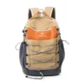 Sac à dos de randonnée décontracté avec cordon grande capacité voyage sport élégant - Kaki