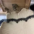 Black lace trim embroidery flower DIY craft material for dress garment sewing decoration supplies - 2cm / Black