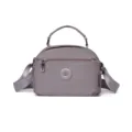 Stylish women casual nylon crossbody bag solid color lightweight shoulder bag daily use - Light Purple