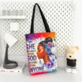 Canvas shopper tas met bloemenprint van vrouw, elegante schoudertas voor dagelijks gebruik. - Patroonstijl 3