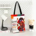 Grand sac cabas en toile avec imprime de femme afro-americaine elegante, sac de shopping. - Style de Motif 9