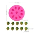 Mini grape silicone mold for chocolate fondant cake decorating with precise dimensions - 10-Hole Grape Mold