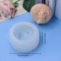Weihnachten Silikonform DIY Backen Kuchenform runde Seifenform Handwerk Werkzeug 9.3cm - Weihnachtssocke Geprägte Silikonform / Klarweiß