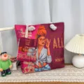 Sac cabas élégant en toile et pochette assortie avec imprimé femme tendance pour tous les jours. - Style de Motif 7