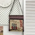 Etnisch Geborduurde Canvas Schoudertas Schattige Uil Ontwerp Casual Crossbody Tas - Patroonstijl 2