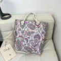 Boheemse stijl vrouwen strandtas zomer reizen canvas handtas grote schoudertas - Patroonstijl 1