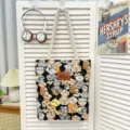Modische Canvas Tragetasche mit süßem Katzenmuster, lässige Schultertasche für den Alltag. - Muster-Stil 6